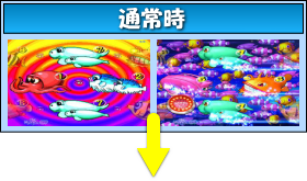 パチンコPA海物語3R2の通常時の確変中の画像