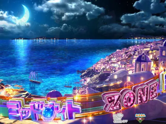 パチンコPわんニャンアドベンチャーの夜背景