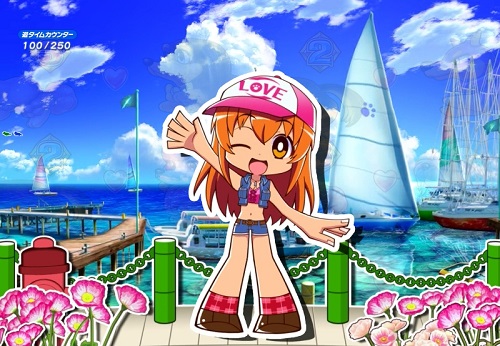 パチンコPAわんわんパラダイスVの2Dラブ予告の画像