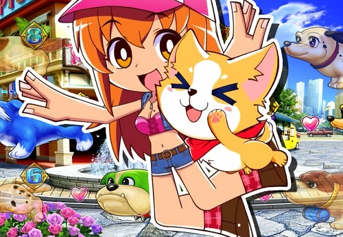 パチンコPAわんわんパラダイスVの2Dラブ予告ジャンプの画像