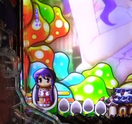 パチンコPやじきた道中記の茜ちゃん保留画像