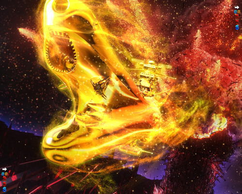 パチンコP宇宙戦艦ヤマト2202 愛の戦士たちの金ヤマト出現画像