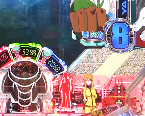 パチンコP宇宙戦艦ヤマト2202 -ONLY ONE- LIGHT Ver.の保留変化予告:赤