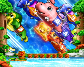 パチンコP野生の王国GO M-T YT800のジャンプ連続演出画像