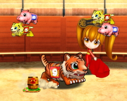 パチンコP野生の王国GO M-T YT800の闘牛画像