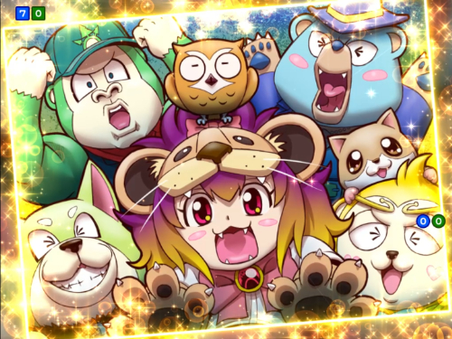 パチンコPAアニマルマンションGOのイラスト演出画像
