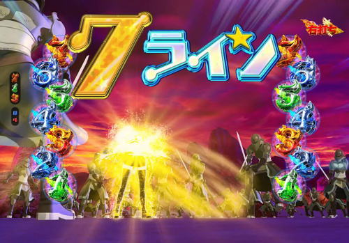 パチンコPA FAIRY TAIL2 JWAのリーチライン