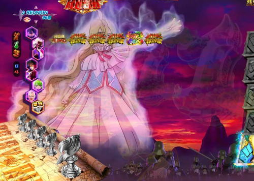 パチンコPA FAIRY TAIL2 JWAのメイビス鼓舞背景