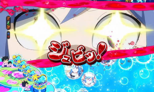 パチンコPA FAIRY TAIL2 JWAの赤系チャンスアップ
