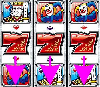 パチンコPフィーバークィーンⅡの全回転リーチ画像