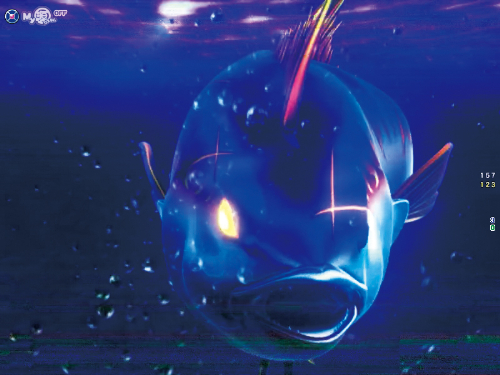パチンコPA元祖大工の源さん2のマグロフラッシュ予告画像