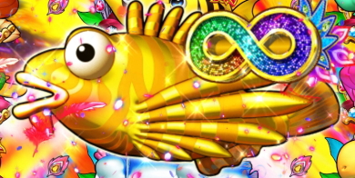パチンコPAギンギラパラダイス 夢幻カーニバル 強99ver.の夢幻カサゴ停止画像