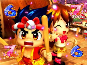 パチンコPA元祖大工の源さんの大工協力リーチの画像