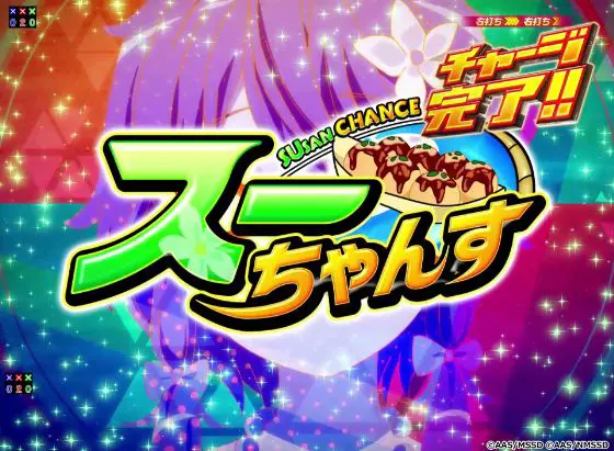 パチンコPAハイスクール・フリート オールスター すい～とでハッピー!2400のスーちゃんす画像