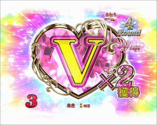 パチンコぱちんこ 冬のソナタ SWEET W HAPPY VersionのV入賞