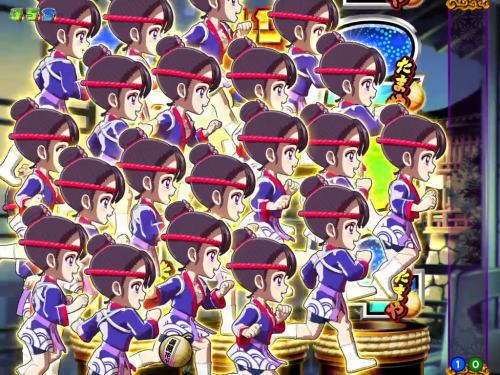 パチンコPA満開花火GOのキャラ群予告