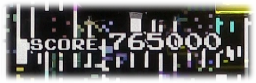 パチンコPナムココレクションのスコア“765000”