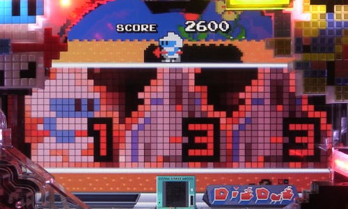 パチンコPナムココレクションのチャンス目演出同色赤