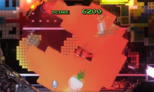 パチンコPAナムココレクション89ver.のボタン演出巨大パックマン落下
