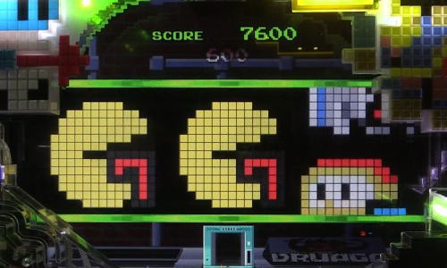 パチンコPAナムココレクション89ver.のボタン演出ライン色変化緑
