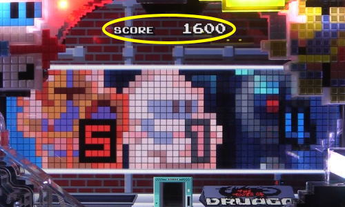 パチンコPナムココレクションのスコア表示