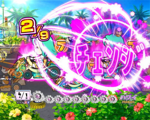 PAぱちんこ乗物娘77ver.のラッキーチェンジリーチ画像