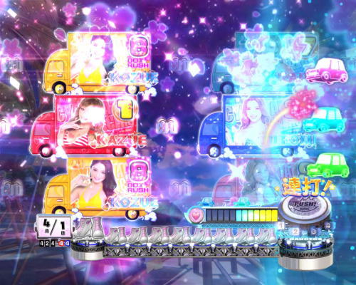 PAぱちんこ乗物娘77ver.のノーマルロングリーチ画像