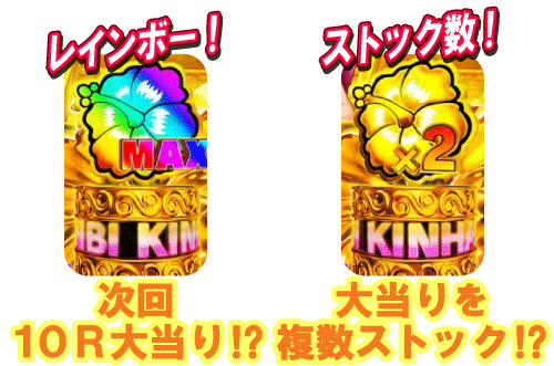 パチンコPAスーパー海物語 IN 沖縄5 with アイマリンのストック金保留種類の画像