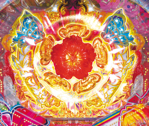 パチンコPAスーパー海物語 IN 沖縄5 with アイマリンのハイビスカスフラッシュの画像