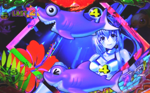 パチンコPAスーパー海物語 IN 沖縄5 with アイマリンのテンパイあおり1の画像