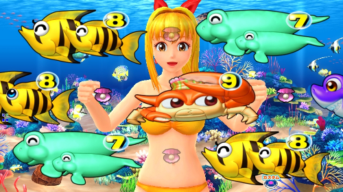 パチンコPA新海物語のマリンちゃんリーチ画像