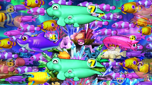 パチンコPA新海物語のタッチ魚群画像