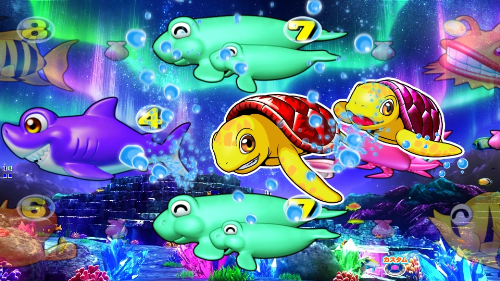 パチンコPA新海物語のカメ2匹画像