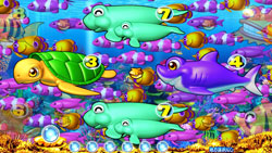 パチンコPAスーパー海物語 IN JAPAN2 金富士 99バージョン魚群予告の画像