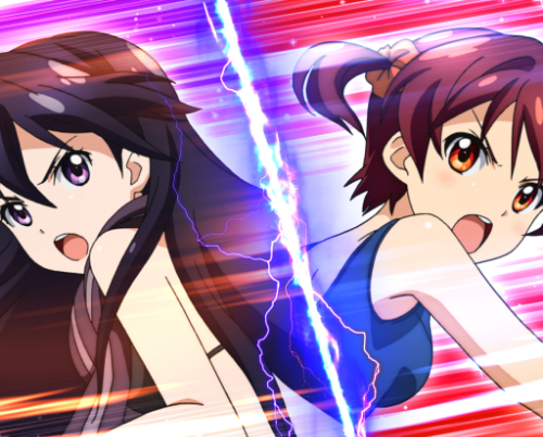 パチンコPAビビッドレッド・オペレーションsweetもも99ver.の真夏のアツアツ尻相撲対決画像