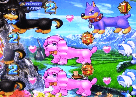 パチンコPAわんわんパラダイスCELEBRATIONのわんわんモードの画像