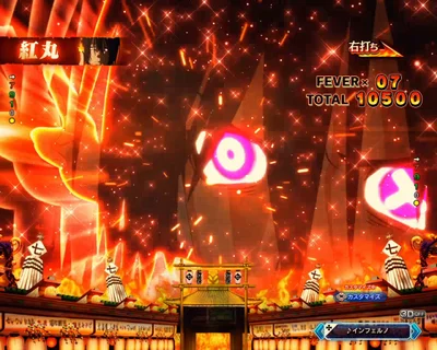 パチンコeフィーバー炎炎ノ消防隊2 シンラver.の赤フラッシュ