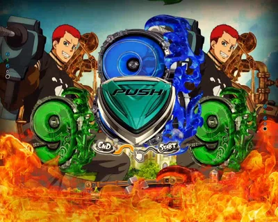 パチンコeフィーバー炎炎ノ消防隊2 シンラver.のキャラフラッシュ