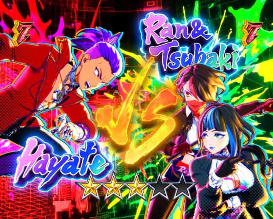 颯 vs 蘭＆椿の液晶画像