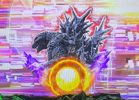 GODZILLA7(ゴジラ/パチンコ)の保留変化予告:青