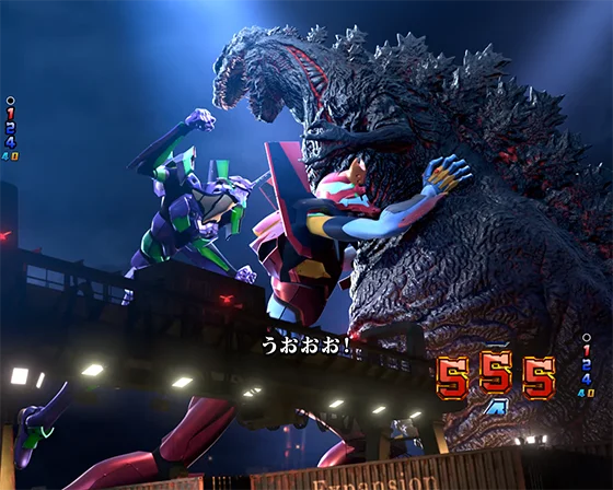 e ゴジラ対エヴァンゲリオン2 超デカゴールドの初号機vsゴジラリーチ