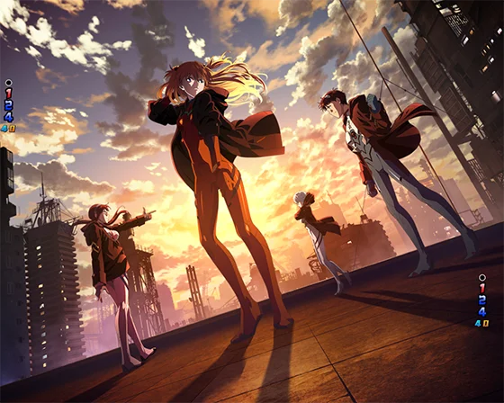 e ゴジラ対エヴァンゲリオン2 超デカゴールドのパイロット集合背景