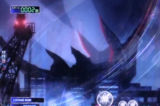 スマパチ SSSS.GRIDMAN メガSTART 159ver.の夜ステージの画像