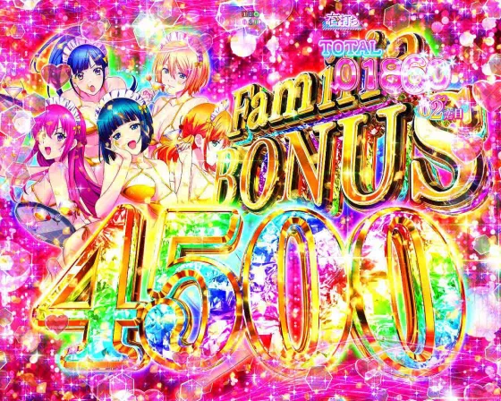女神のカフェテラス（パチンコ）の女神の交響曲TIME（ラッキートリガー）中画面