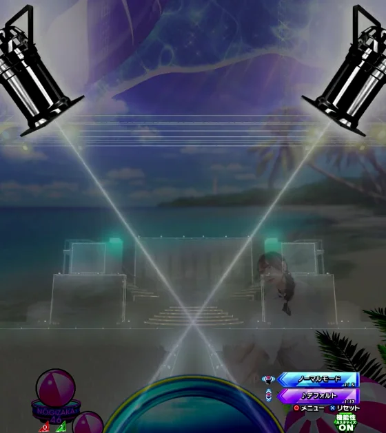 パチンコe 乃木坂46 Ⅱ SWEET Versionの暗転予告