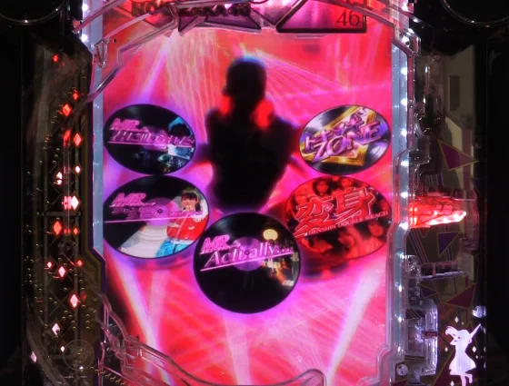 パチンコe 乃木坂46 Ⅱ SWEET Versionのリーチ後ディスクチェンジ