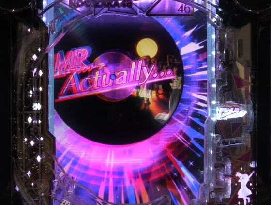 パチンコe 乃木坂46 Ⅱ SWEET Versionのリーチ後ディスクチェンジ