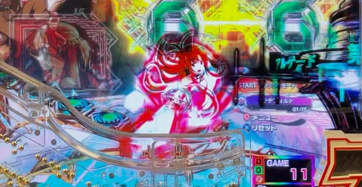 パチンコeソードアート・オンライン 閃光の軌跡 99Ver.の赤保留画像