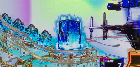 パチンコeソードアート・オンライン 閃光の軌跡 99Ver.の転移保留画像