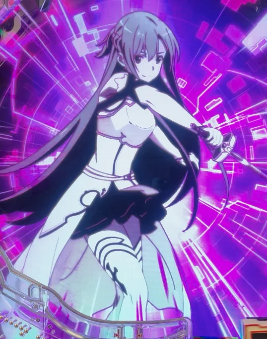 パチンコeソードアート・オンライン 閃光の軌跡 99Ver.のビジョン先読み予告画像